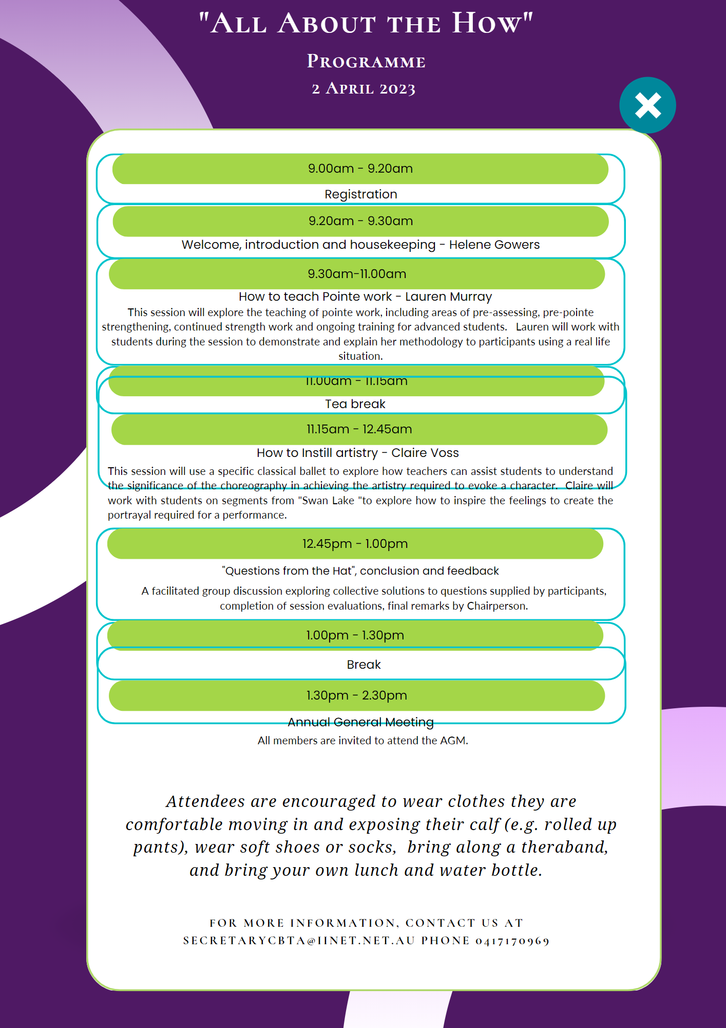 “All About the How” Session 2 (Half day) & Annual General Meeting